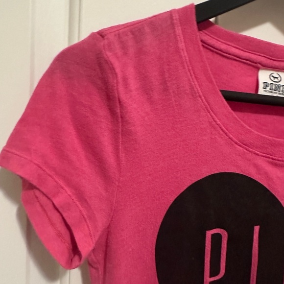 PINK Victoria’s Secret Womens Pink Loves Canada Short Sleeve T-shirt Size Small - Picture 4 of 8